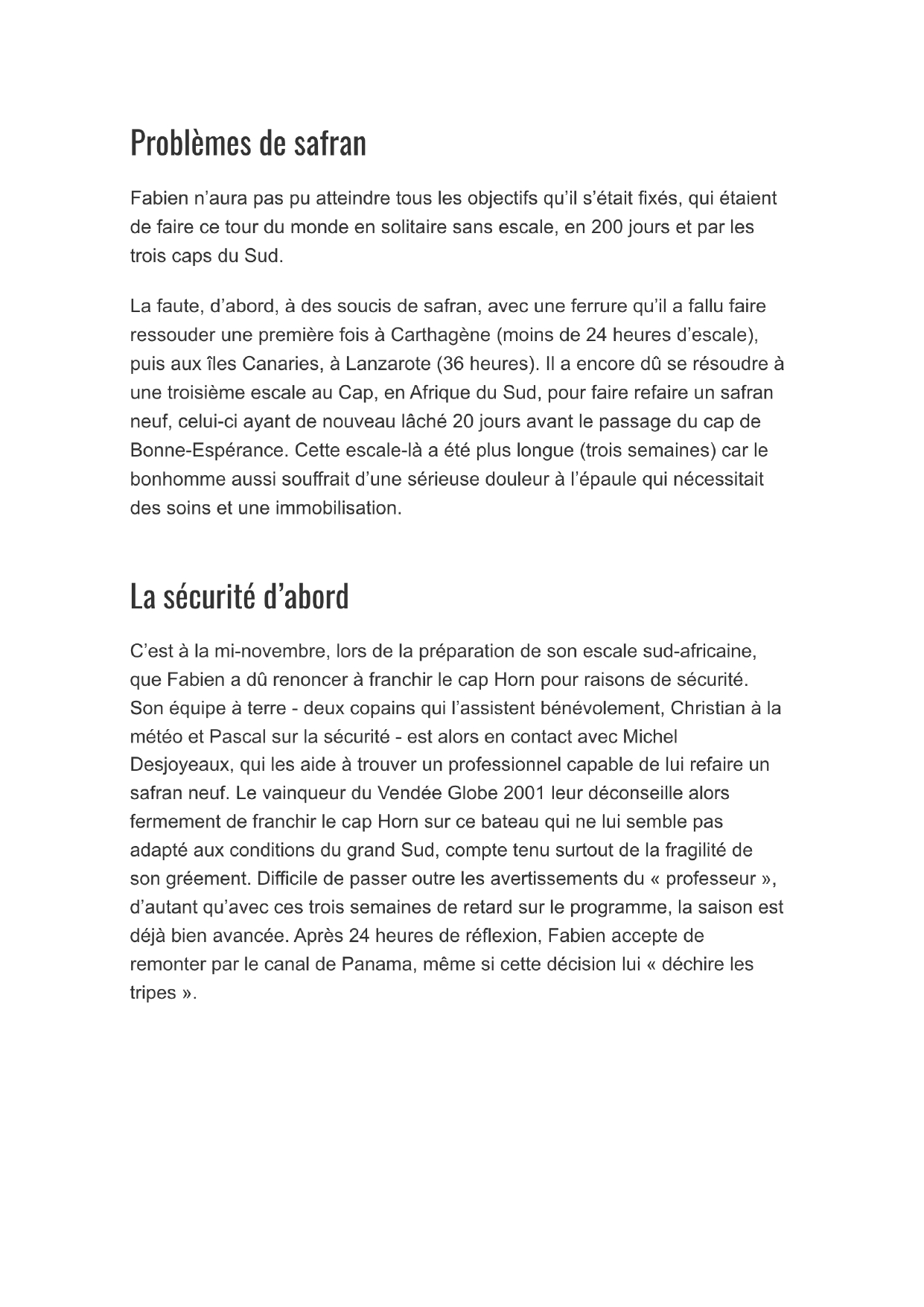 Article du journal Voile et Voilier 06/2025